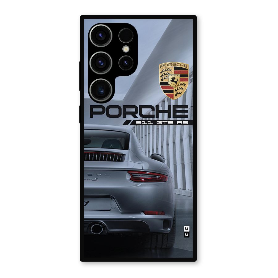 Classy Supercar Metal Back Case for Galaxy S23 Ultra