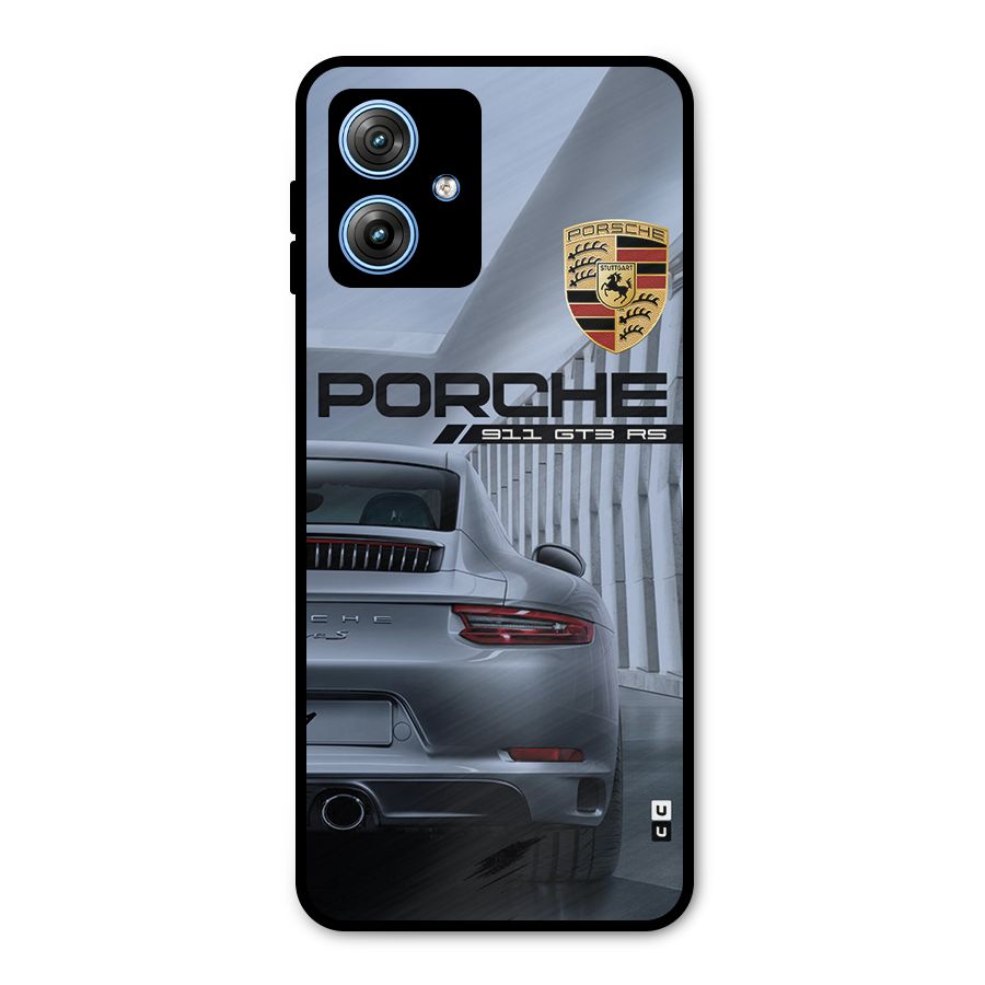 Classy Supercar Metal Back Case for Moto G54