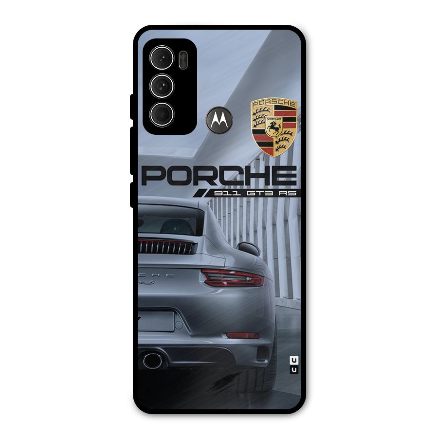 Classy Supercar Metal Back Case for Moto G60