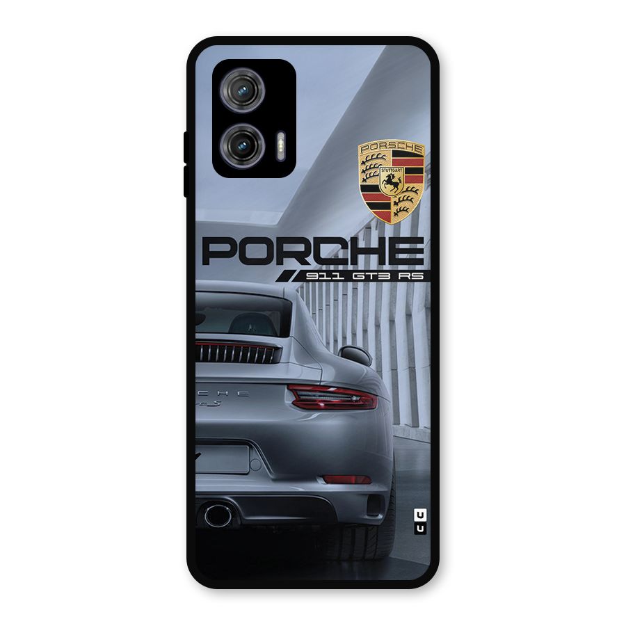 Classy Supercar Metal Back Case for Moto G73