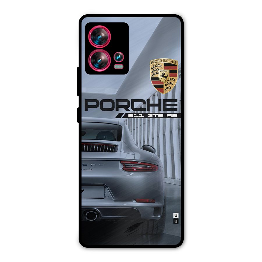 Classy Supercar Metal Back Case for Motorola Edge 30 Fusion