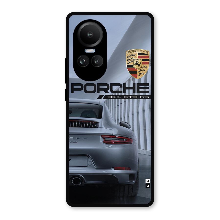 Classy Supercar Metal Back Case for Oppo Reno10 Pro