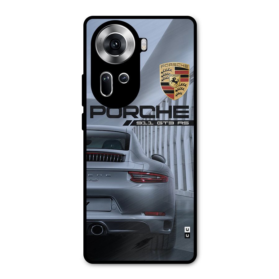 Classy Supercar Metal Back Case for Oppo Reno11 5G