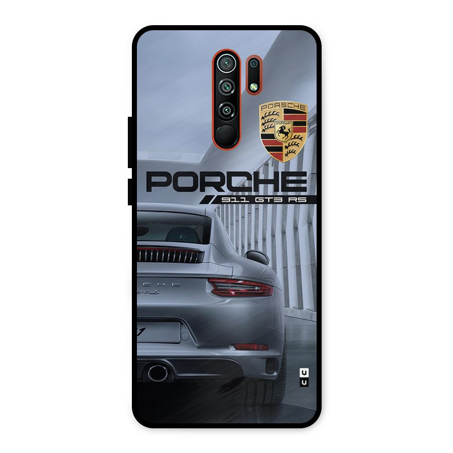 Classy Supercar Metal Back Case for Redmi 9 Prime