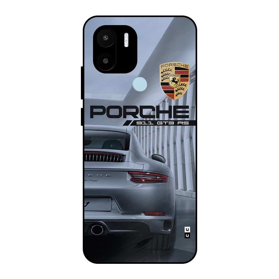 Classy Supercar Metal Back Case for Redmi A2 Plus