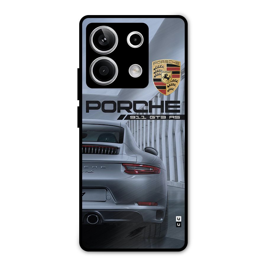 Classy Supercar Metal Back Case for Redmi Note 13 5G