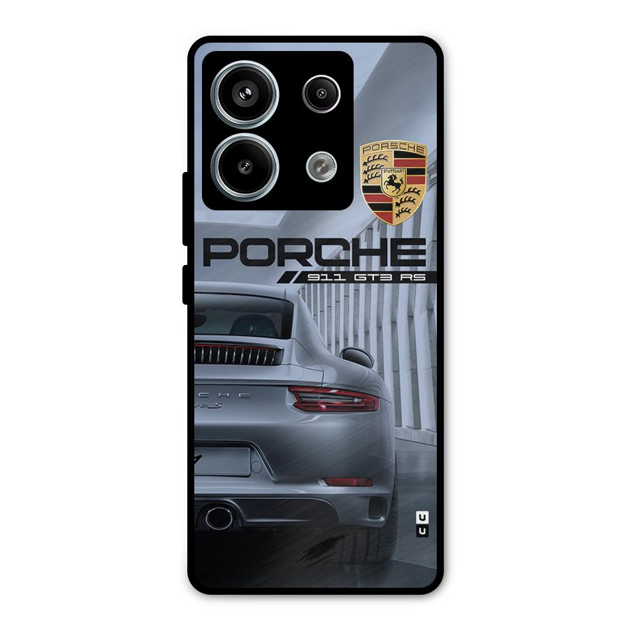 Classy Supercar Metal Back Case for Redmi Note 13 Pro 5G