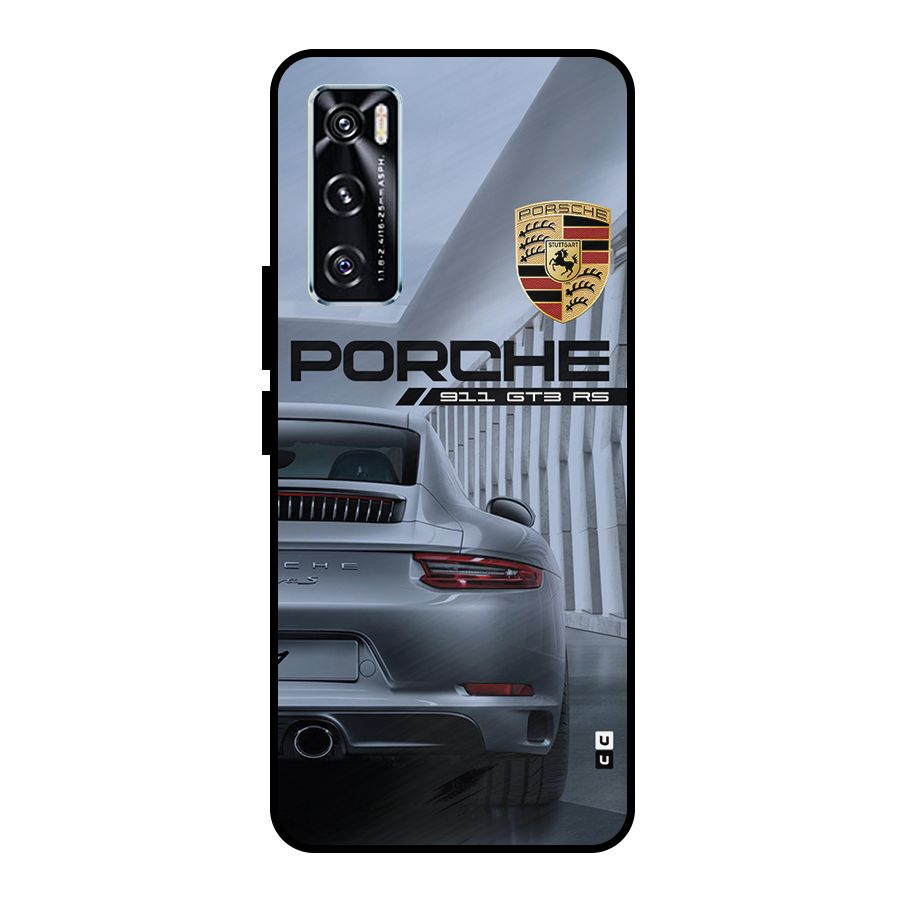 Classy Supercar Metal Back Case for Vivo V20 SE