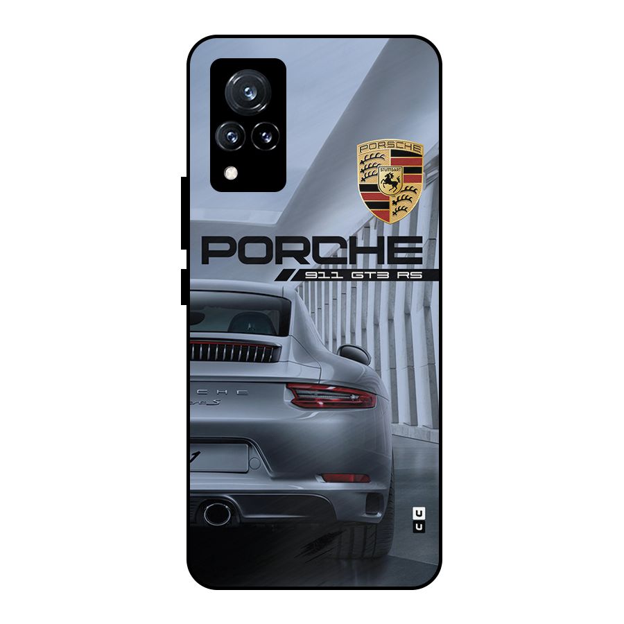 Classy Supercar Metal Back Case for Vivo V21 5G