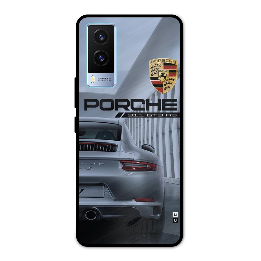 Classy Supercar Metal Back Case for Vivo V21e 5G