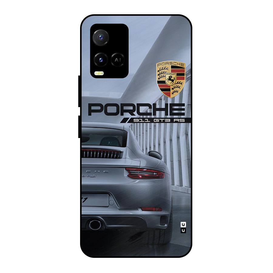 Classy Supercar Metal Back Case for Vivo Y33s