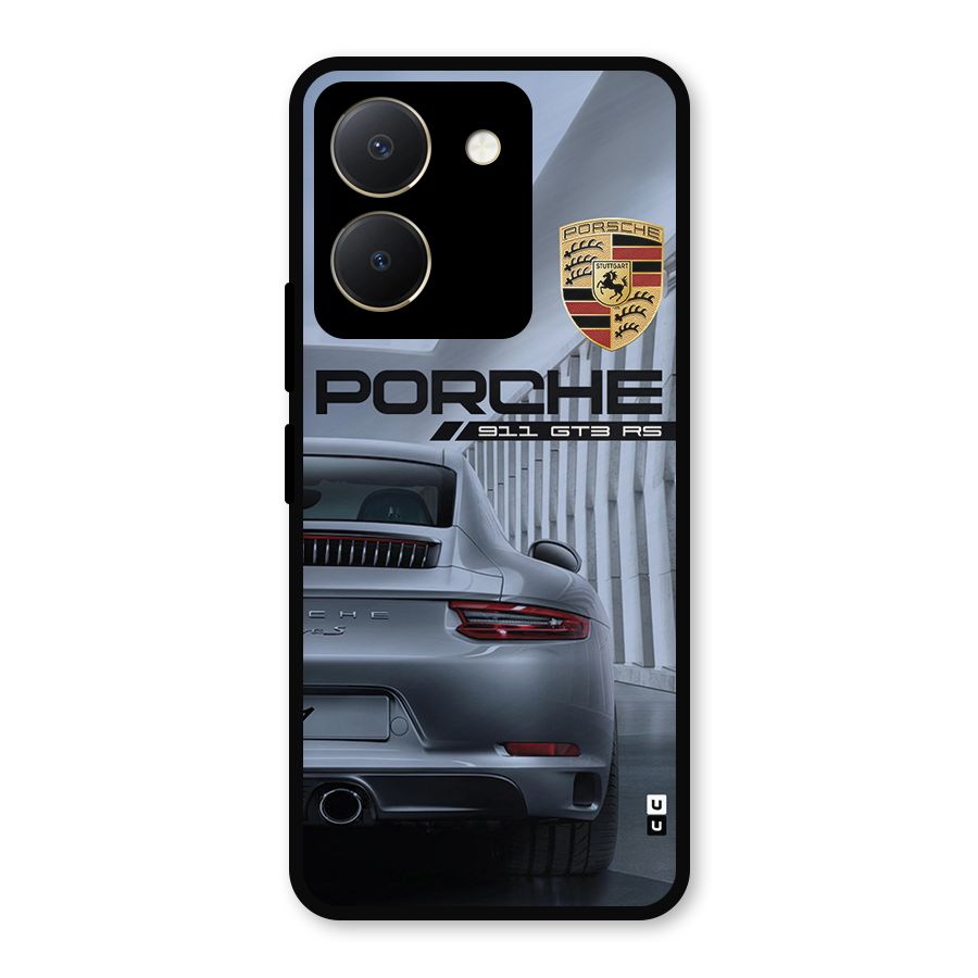 Classy Supercar Metal Back Case for Vivo Y36