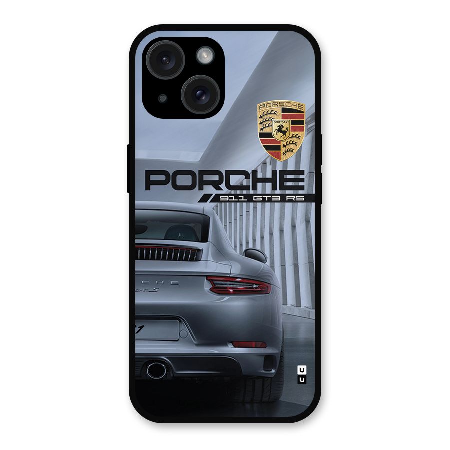 Classy Supercar Metal Back Case for iPhone 15