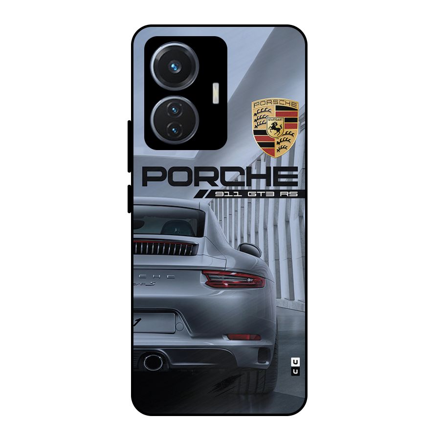 Classy Supercar Metal Back Case for iQOO Z6 44W