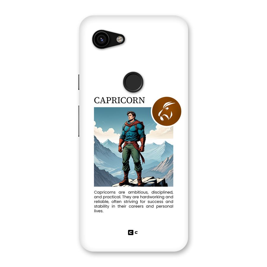 Clever Capricorn Back Case for Google Pixel 3a