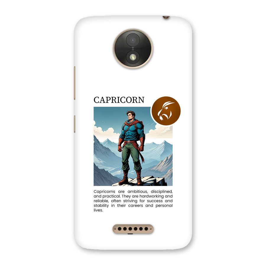 Clever Capricorn Back Case for Moto C Plus