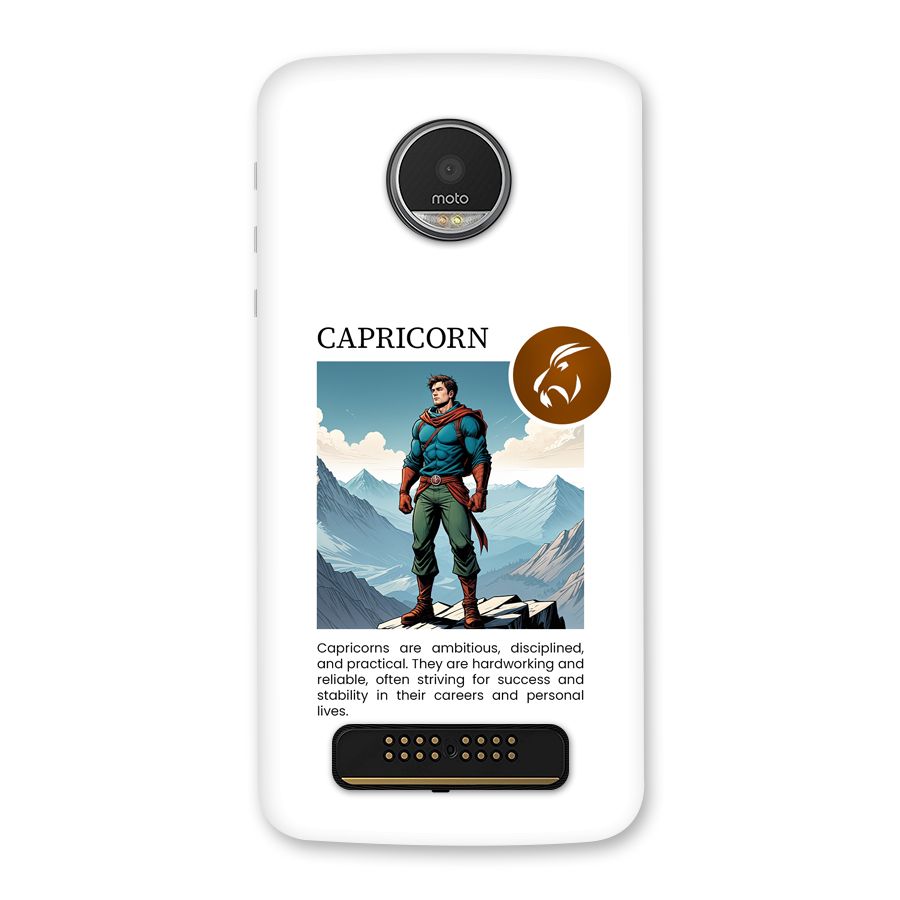 Clever Capricorn Back Case for Moto Z Play
