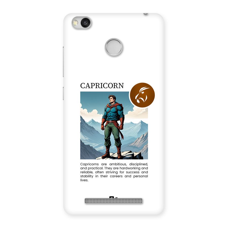 Clever Capricorn Back Case for Redmi 3S Prime