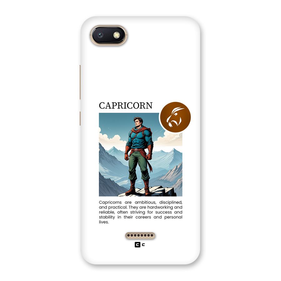 Clever Capricorn Back Case for Redmi 6A