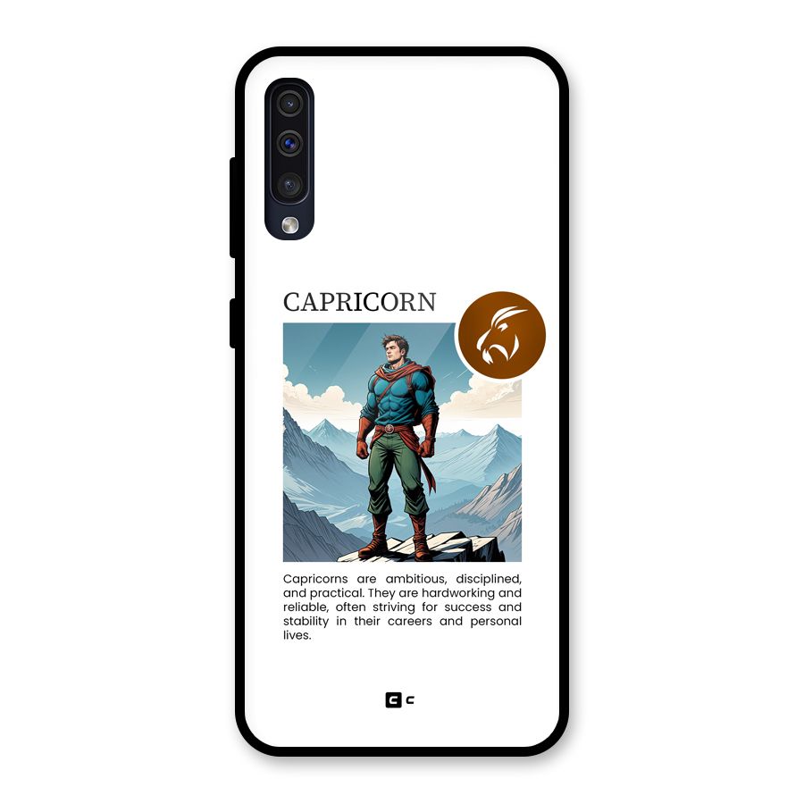 Clever Capricorn Glass Back Case for Galaxy A30s