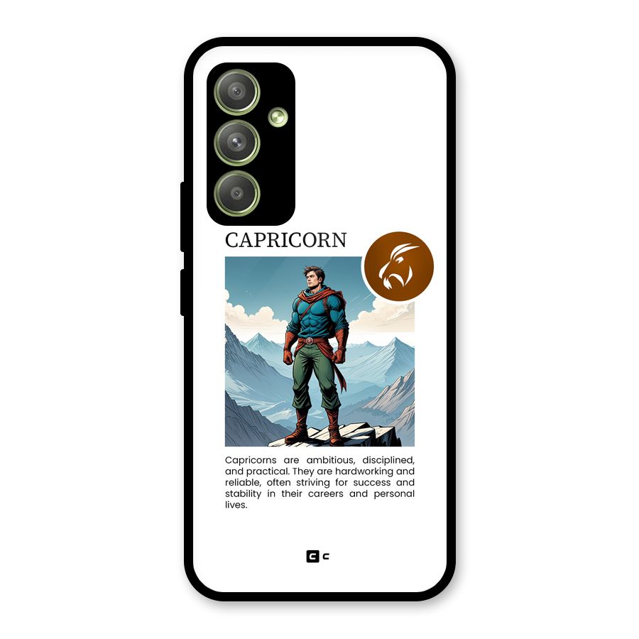 Clever Capricorn Glass Back Case for Galaxy A54