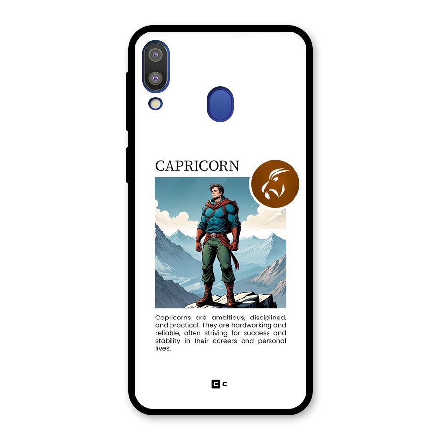 Clever Capricorn Glass Back Case for Galaxy M20
