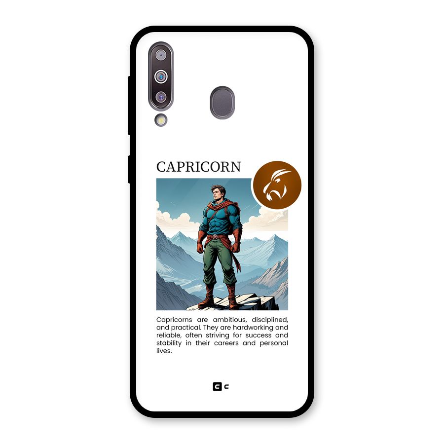 Clever Capricorn Glass Back Case for Galaxy M30