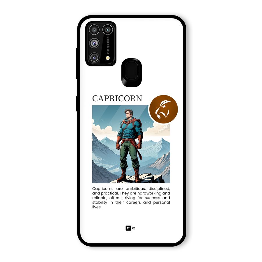 Clever Capricorn Glass Back Case for Galaxy M31