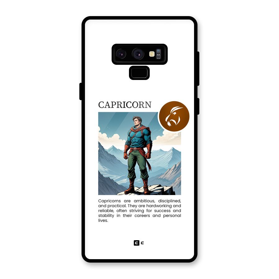 Clever Capricorn Glass Back Case for Galaxy Note 9