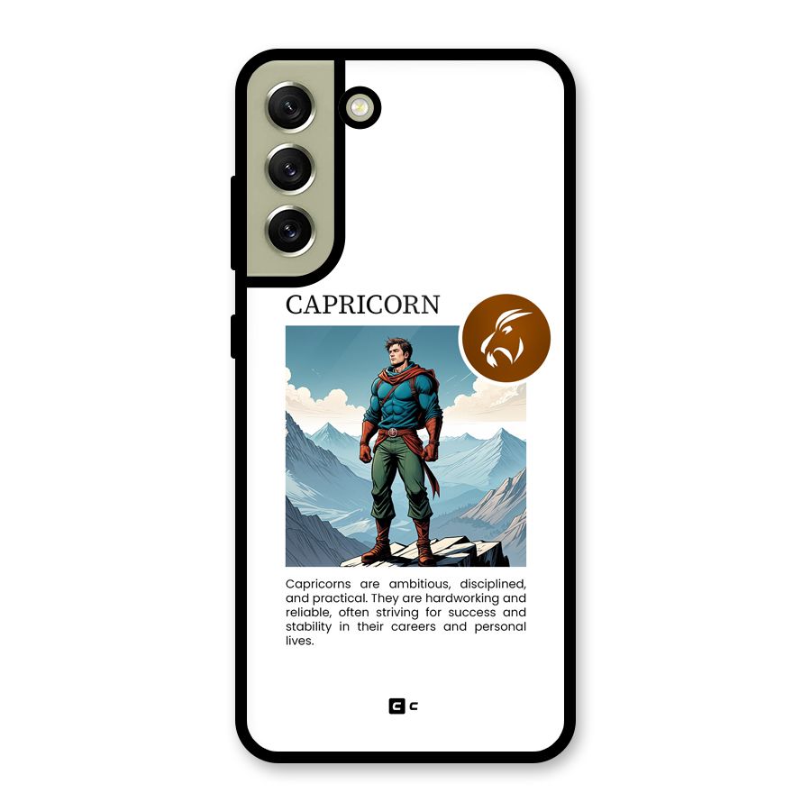 Clever Capricorn Glass Back Case for Galaxy S21 FE 5G