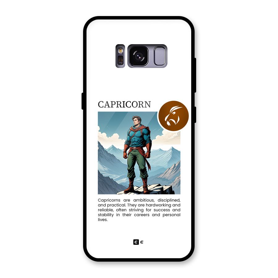 Clever Capricorn Glass Back Case for Galaxy S8