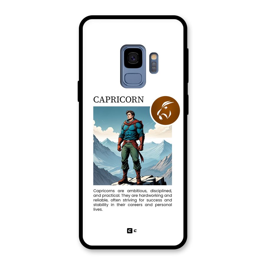 Clever Capricorn Glass Back Case for Galaxy S9