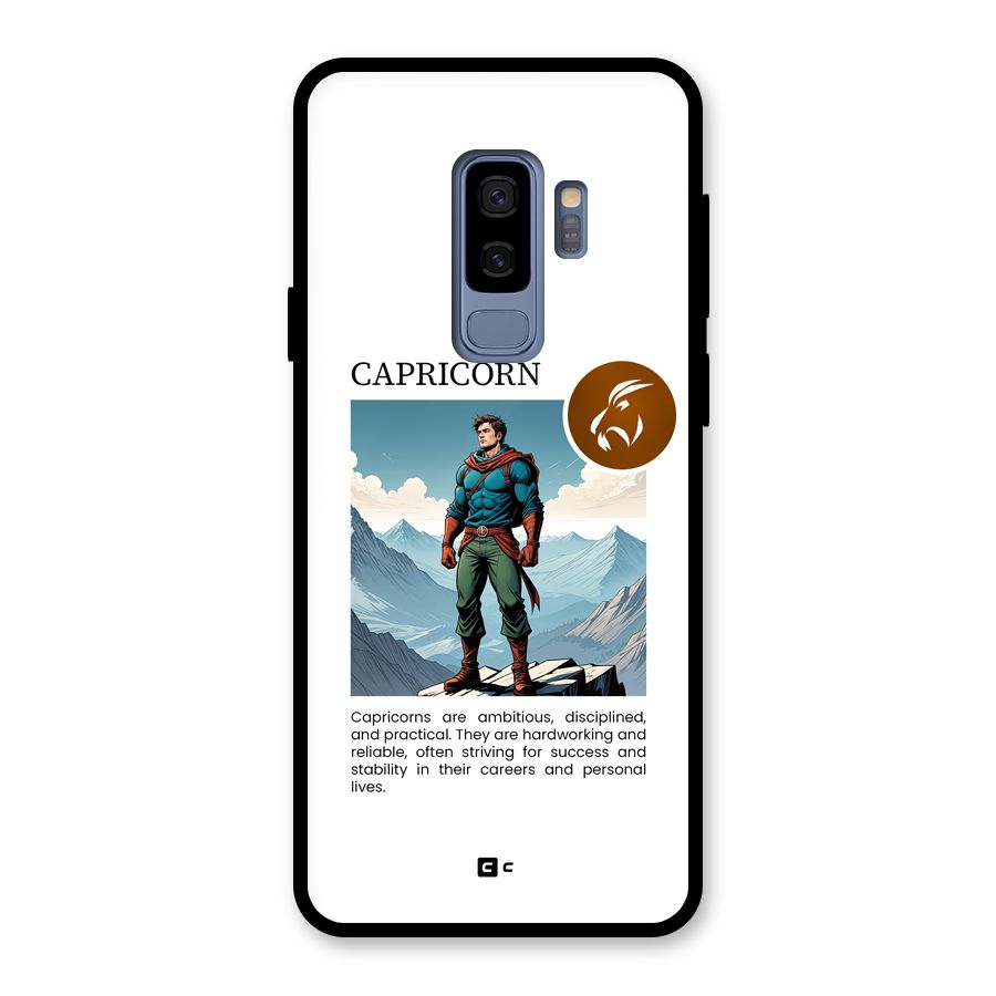 Clever Capricorn Glass Back Case for Galaxy S9 Plus