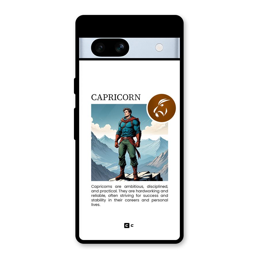 Clever Capricorn Glass Back Case for Google Pixel 7a