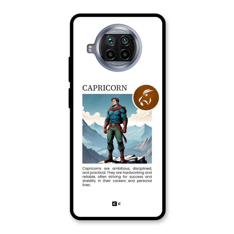 Clever Capricorn Glass Back Case for Mi 10i