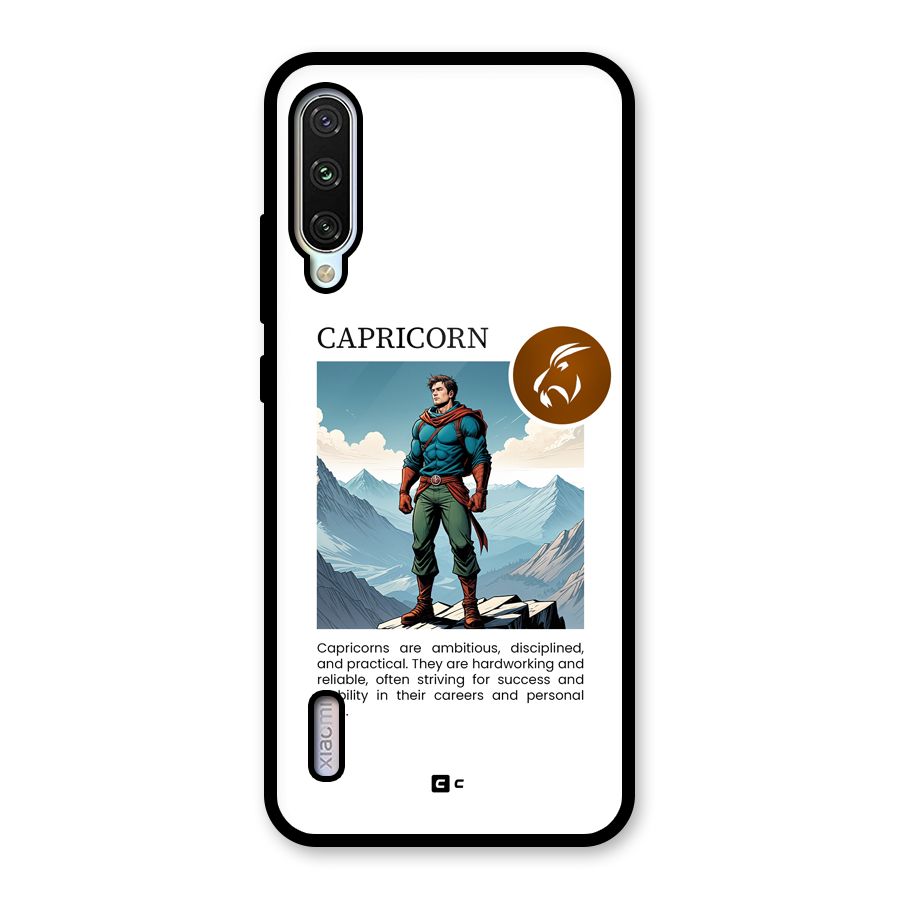 Clever Capricorn Glass Back Case for Mi A3