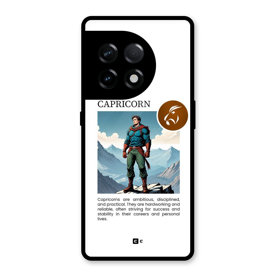 Clever Capricorn Glass Back Case for OnePlus 11R