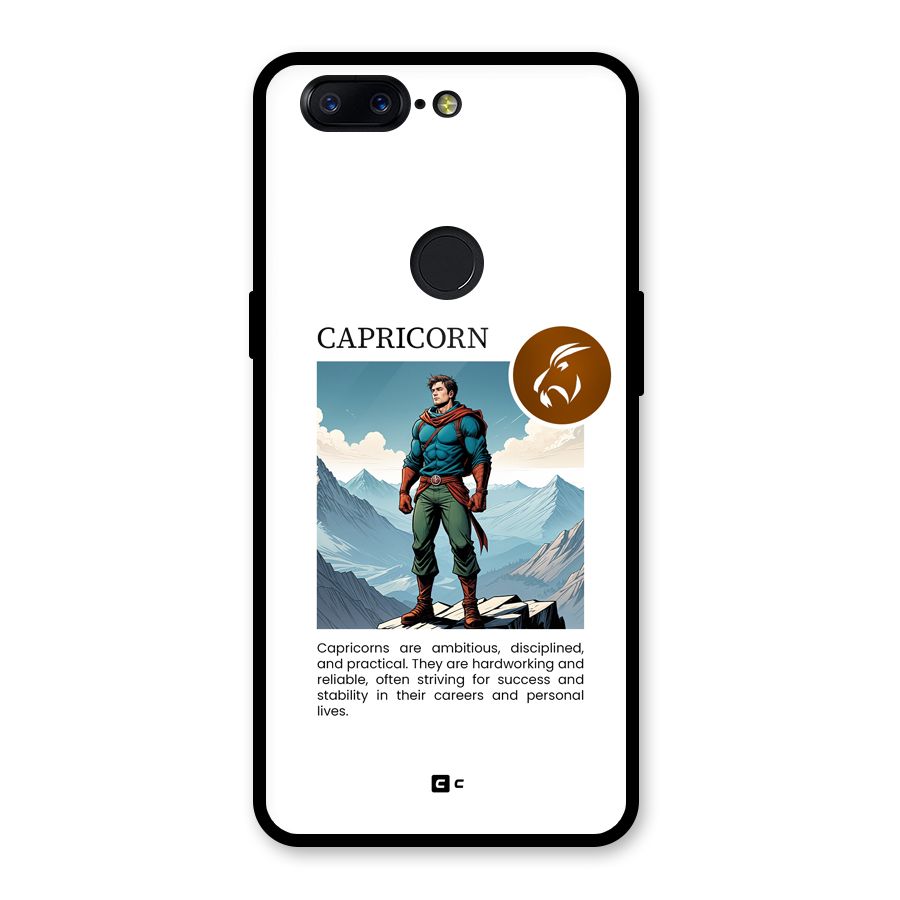 Clever Capricorn Glass Back Case for OnePlus 5T
