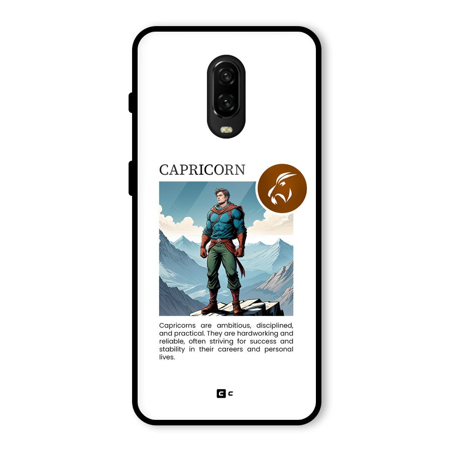 Clever Capricorn Glass Back Case for OnePlus 6T