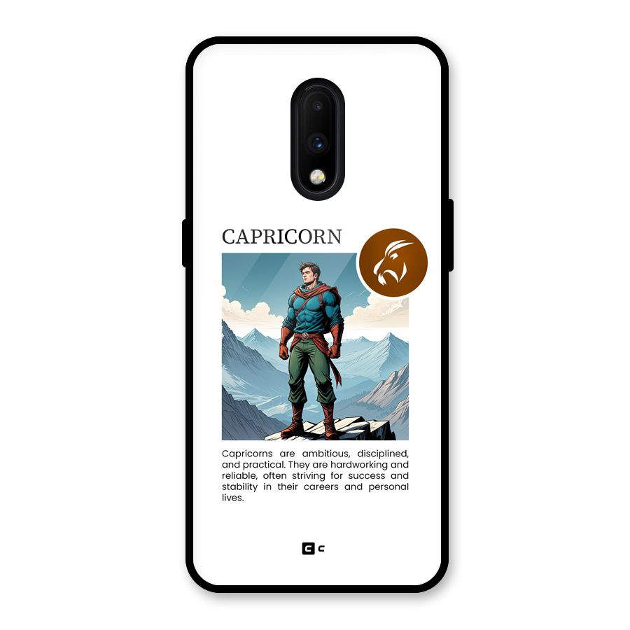 Clever Capricorn Glass Back Case for OnePlus 7