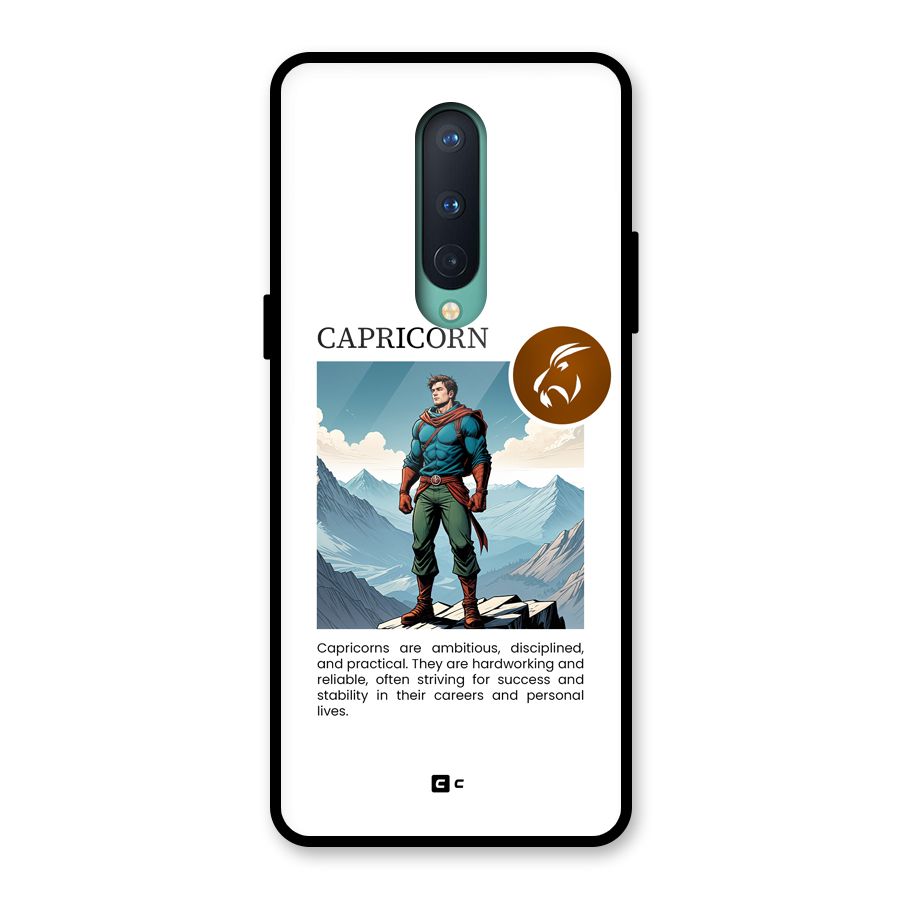 Clever Capricorn Glass Back Case for OnePlus 8