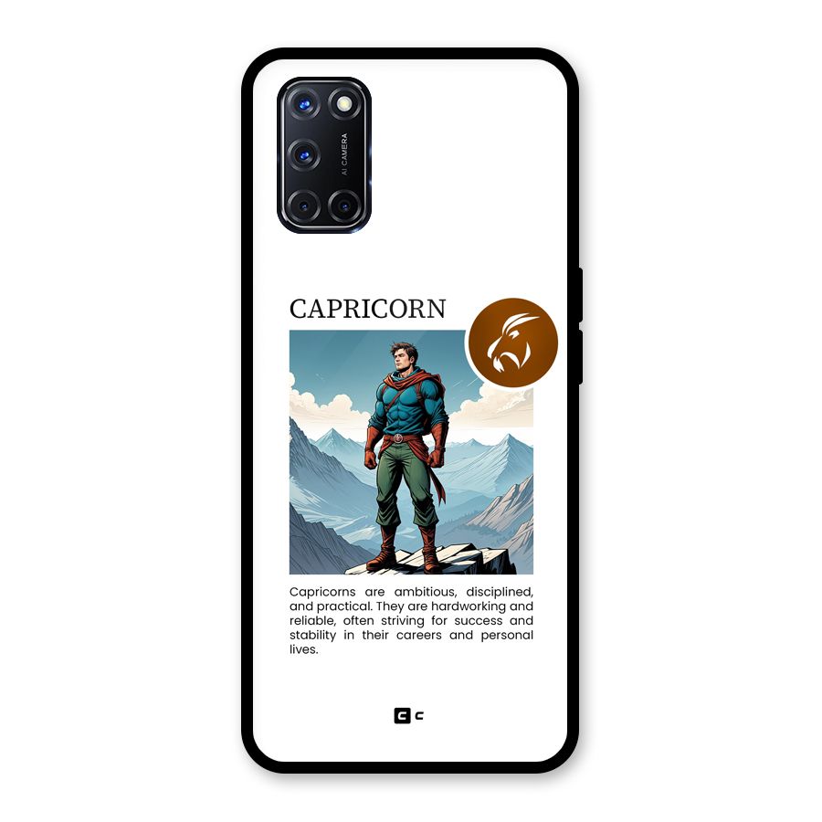 Clever Capricorn Glass Back Case for Oppo A52