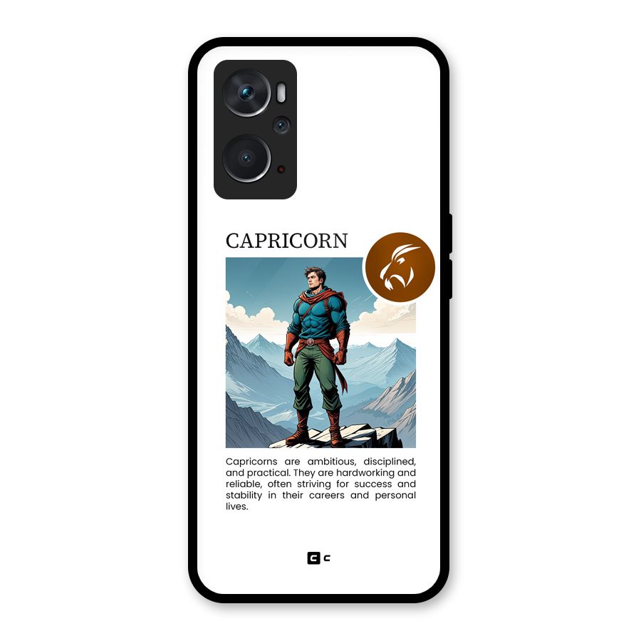 Clever Capricorn Glass Back Case for Oppo K10 4G