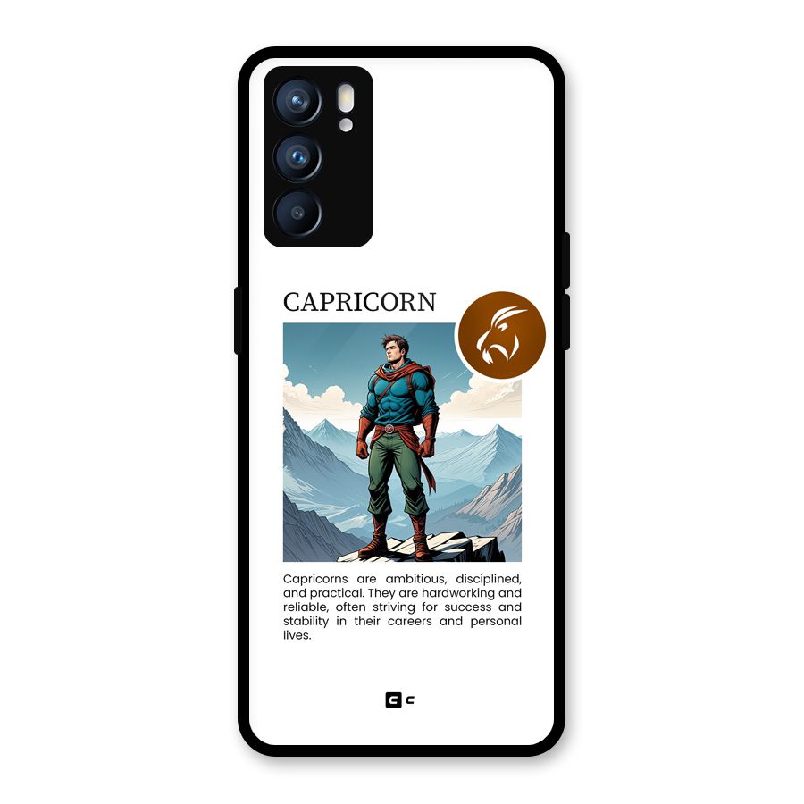 Clever Capricorn Glass Back Case for Oppo Reno6 5G