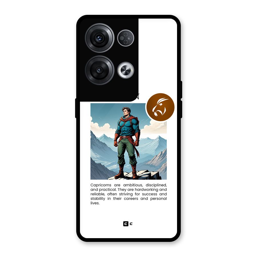 Clever Capricorn Glass Back Case for Oppo Reno8 Pro 5G