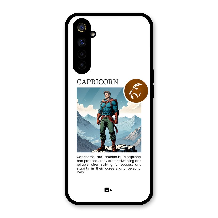 Clever Capricorn Glass Back Case for Realme 6