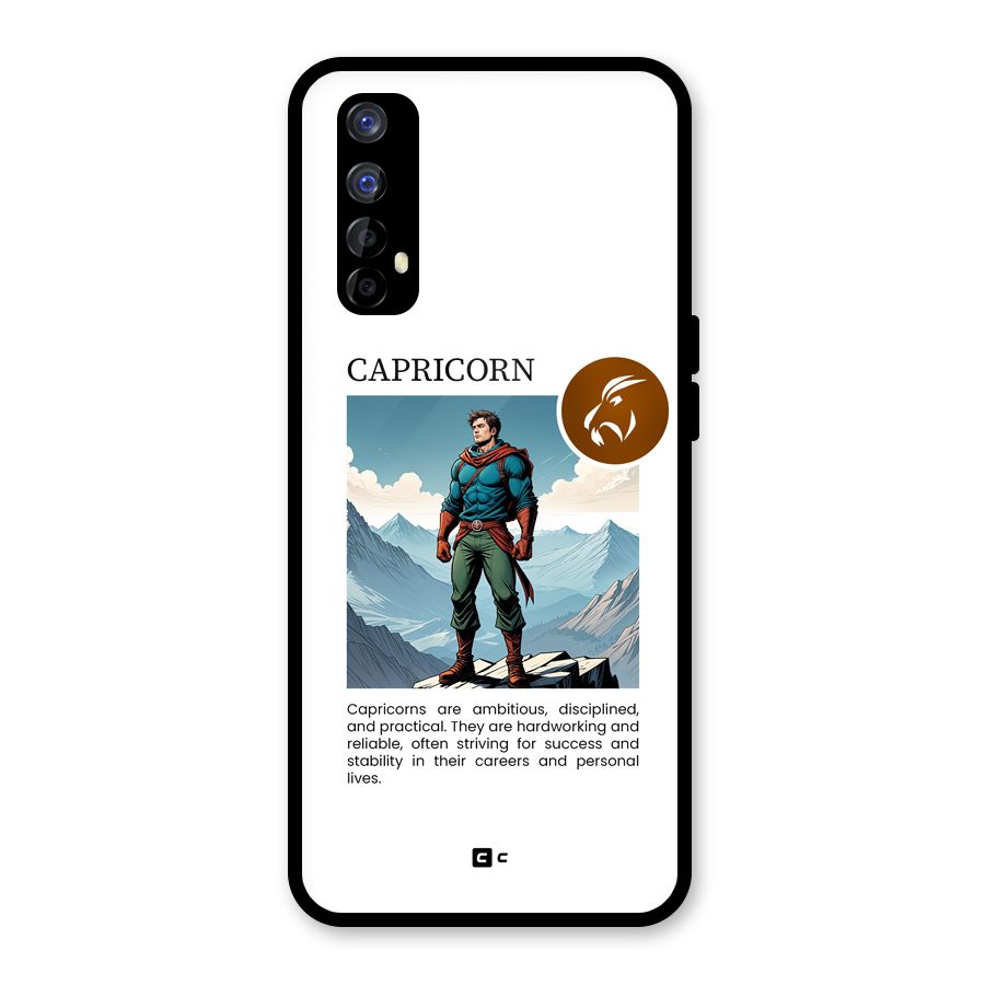 Clever Capricorn Glass Back Case for Realme 7
