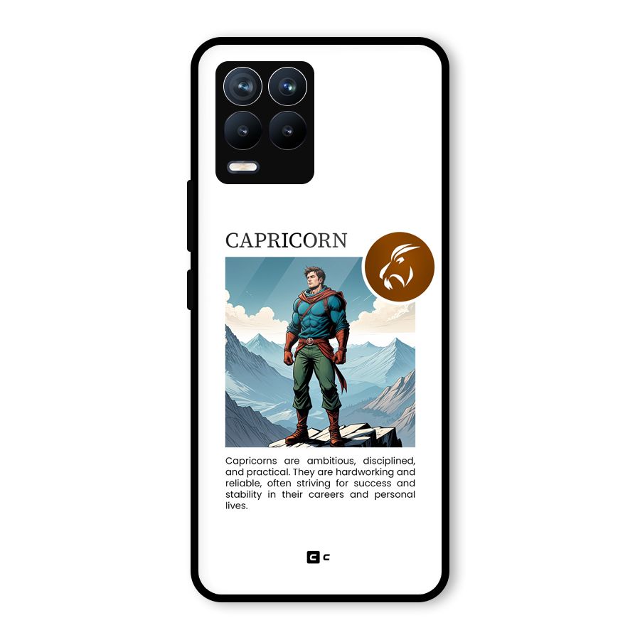 Clever Capricorn Glass Back Case for Realme 8