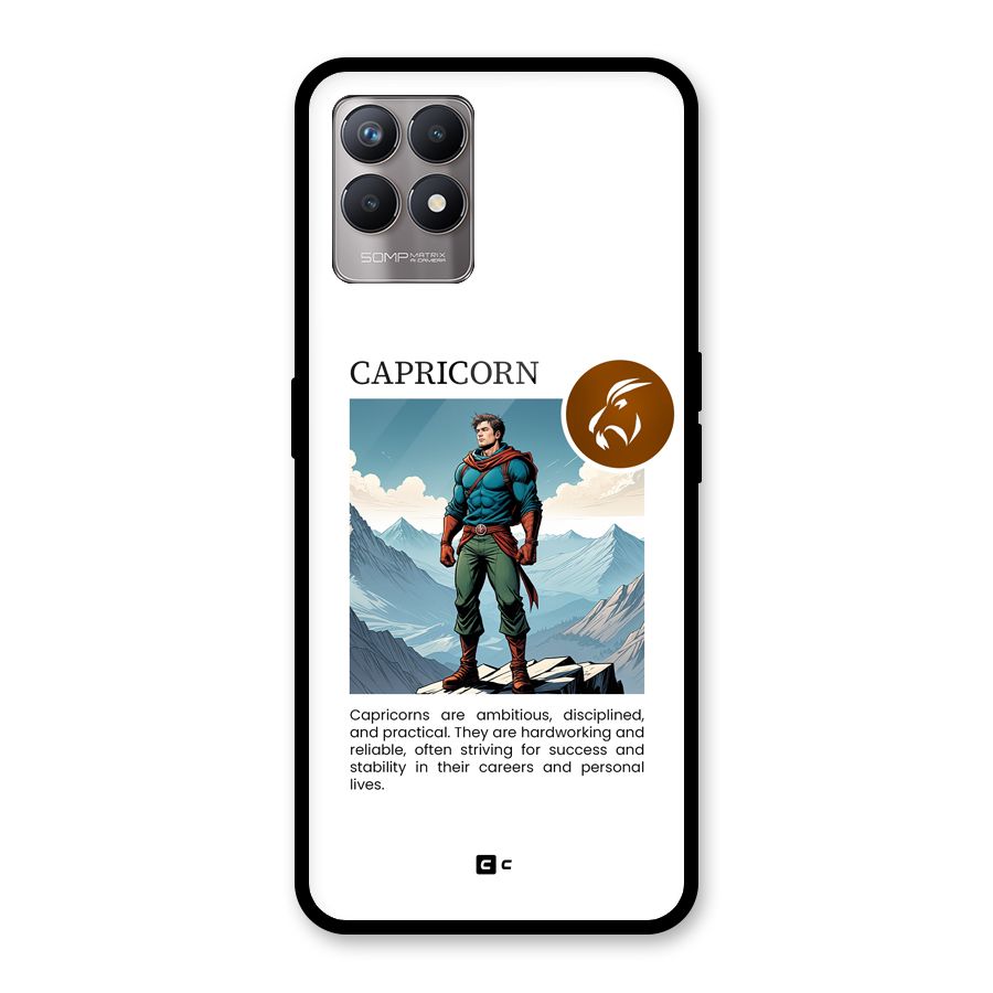 Clever Capricorn Glass Back Case for Realme 8i