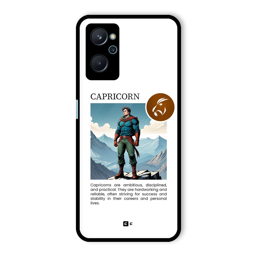 Clever Capricorn Glass Back Case for Realme 9i